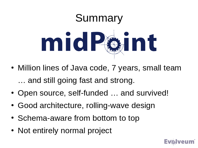 Acceptable conclusion slide